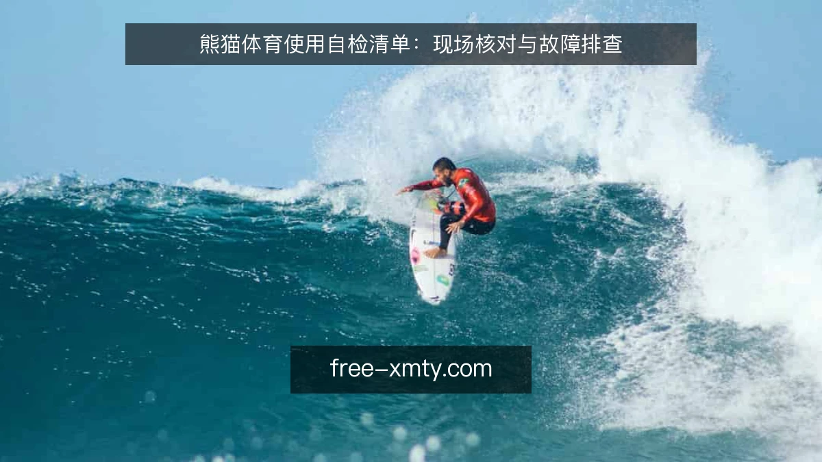 熊猫体育使用自检清单:现场核对与故障排查